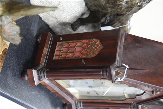 A rare second quarter of 19th century mahogany ting-tang quarter striking bracket clock, John Westlake, height 19in.